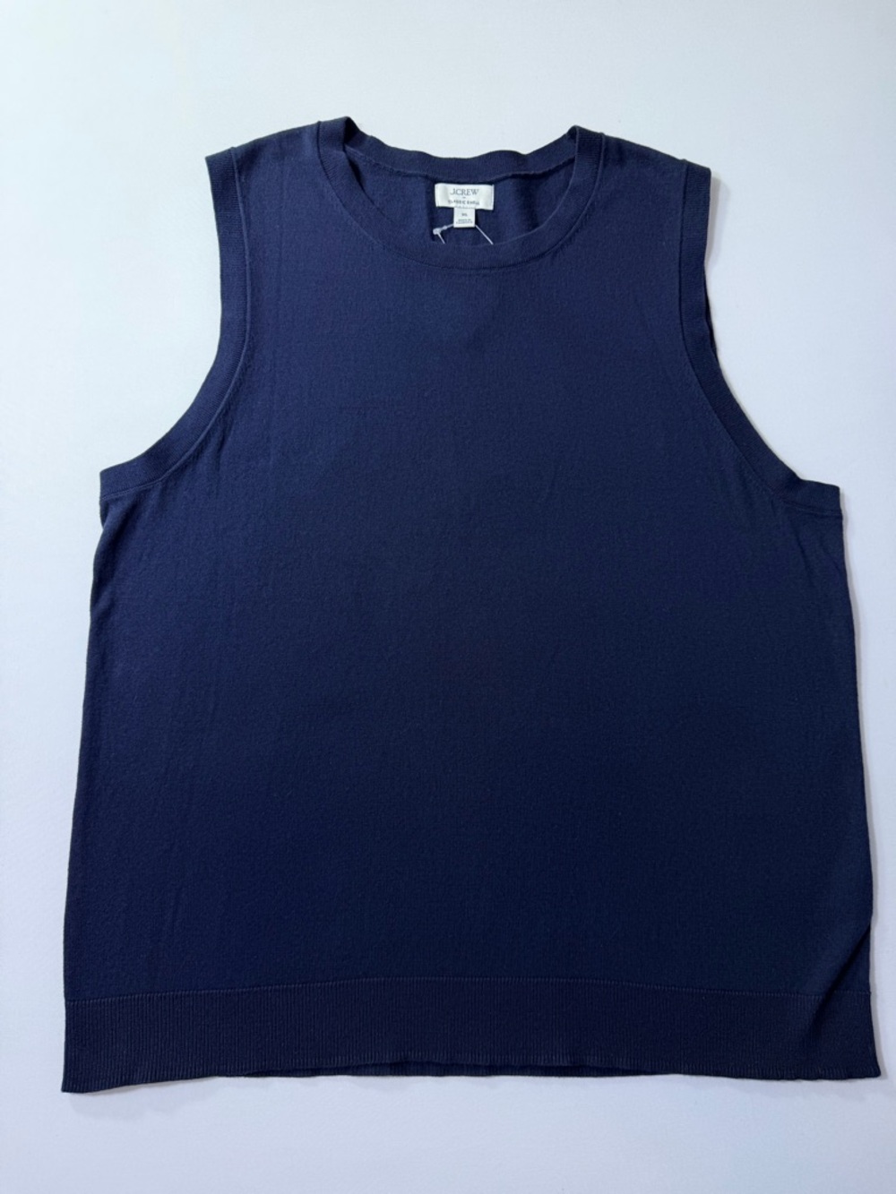 J. Crew Women’s Navy Sleeveless Classic Shell Knit Top NWT